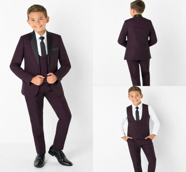 

paisley of london burgundy slim fit tuxedo burgundy boy formal suits dinner tuxedos little boy groomsmen kids children for wedding2505249, Black