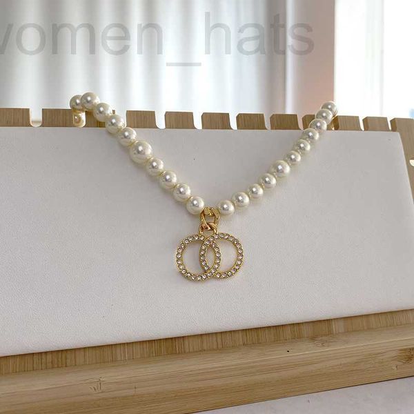 

pendant necklaces designer 18 style luxury designer neckla18k gold plated crysatl pearl sweater necklafor women wedding party jewerlry acces, Silver