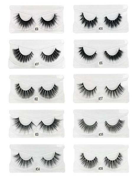 

whole 20 pairs 3d mink lashes bulk mix eyelash styles natural false eyelashes extension makeup soft dramatic 15mm mink eyelash9595059