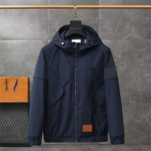 

multi style designer hooded jacket mens spring autumn men windbreaker casual coat size m--xxl 0uyx 0uyx alyh, Black;brown