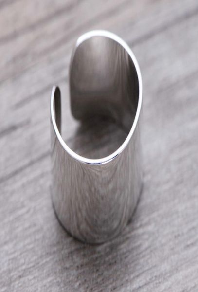 

bohemian vintage silver big smooth band rings for women open wide finger rings girls jewelry christmas gifts6566969