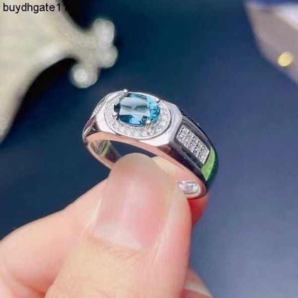 

fashion accessories net red live broadcast new products simple fashion simulation blue men's and women's open ring temperament, Silver