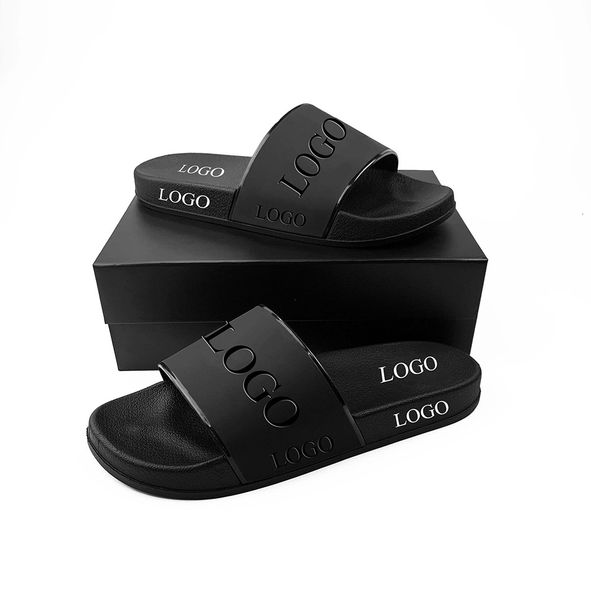 

slippers importados pantofole da casa bangkok custom slip-ons slide sandal cusotm designable rubber slippers beach pvc slippers 230713, Black