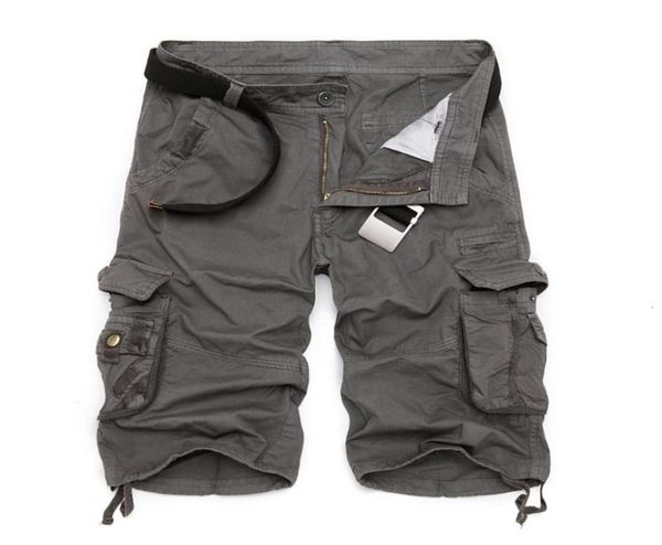 

men039s pants mens military cargo shorts brand army camouflage tactical shorts men cotton loose work casual short pants plus si9593423, Black