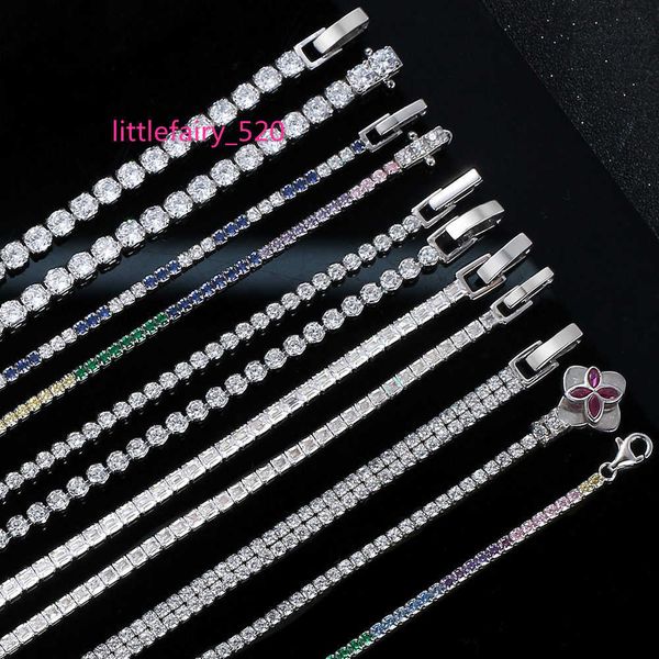 

pendant necklaces 925 sterling silver cz tennis chain 2mm 3mm 4mm necklace bracelet custom s925 silver 4a zircon tennis chains oem jewelry