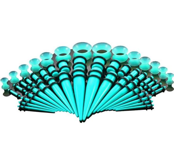 

50 pcs men womens earlets gauges fashion punk jewelry hollow tunnel plug ears expanders rings 6545268, Silver