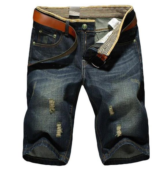 

fashion brand summer casual cotton men short jeans men039s bermuda boardshorts jeans shorts men s ripped plus size 28366931798, Blue