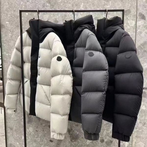 

designers mens s clothing down jacket men and women europe american style coat highs quality brand coats cotton downjackets plus size s-3xl, Black