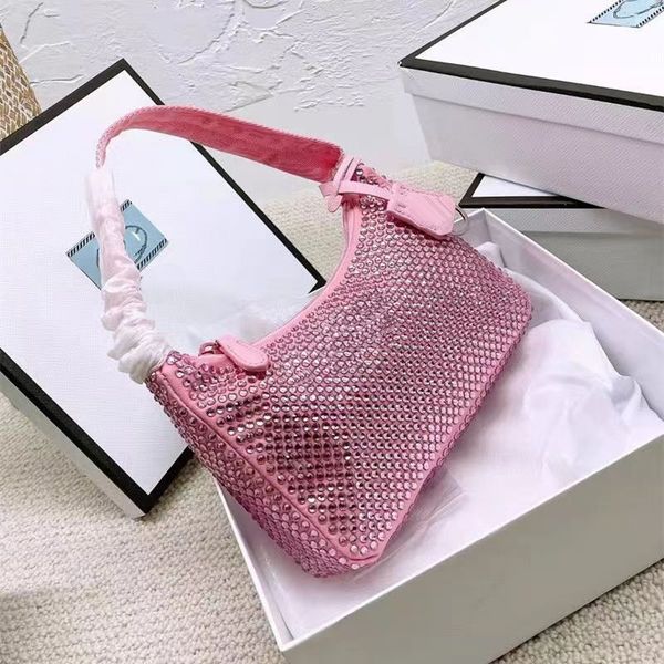 

underarm bag full of diamond rhinestones imitation crystal zipper daily back fashion super a sweetheart spice girl essential