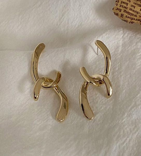 

c 925 silver pin stud earrings 2021 small allmatch internet celebrity8878413, Golden;silver