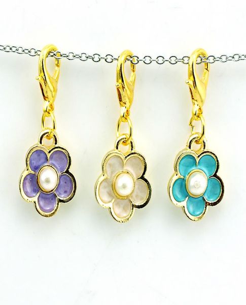 

brand new fashion floating charms alloy lobster clasp 3 color pearl peatl charms diy accessories jewelry4620518, Bronze;silver