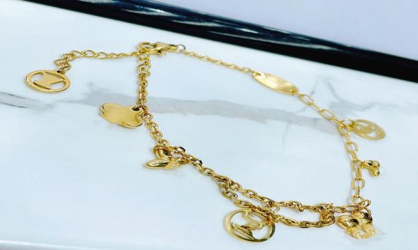 

designer leather bracelet for mens women brand luxury jewelry gold bracelets pendant lock female highend elegant fashion gift7437461, Golden;silver