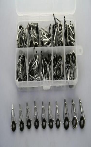 

assorted 90 pcs fishing rod parts tip gunsmoke stainless repair diy kits9220431