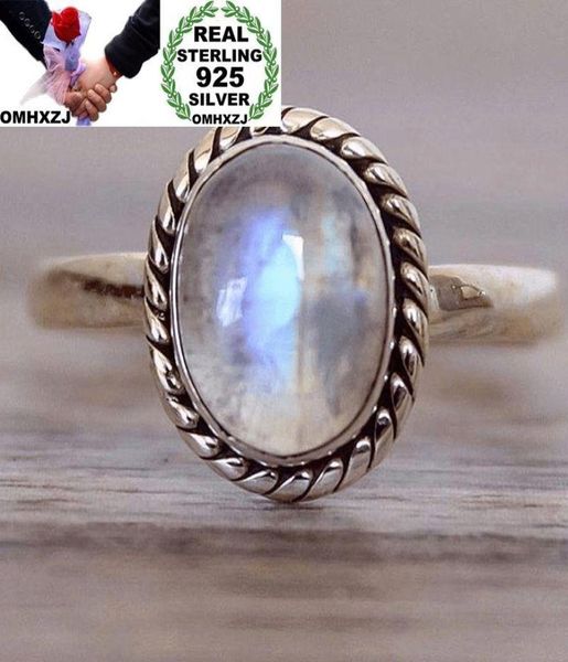 

cluster rings omhxzj whole european fashion woman man party wedding gift silver white round moonstone taiyin ring rr3174726923, Golden;silver