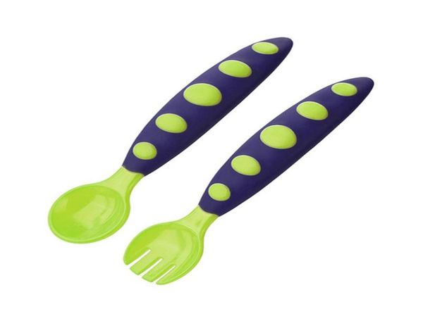 

mother and baby feeding cherry 001 children039s silicone spoon eating fork feeding tableware set supplementary food training w5575596