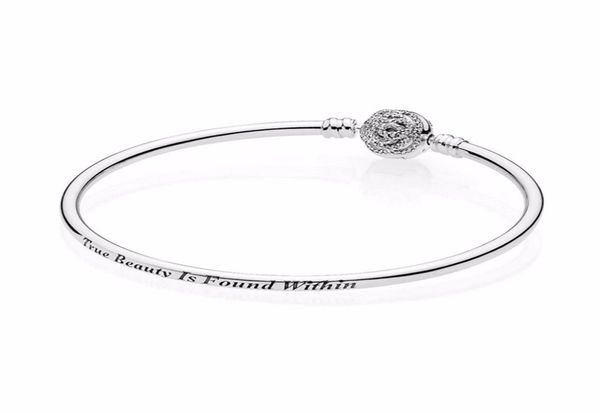 

new 100 925 sterling silver bracelet silver diseny beautythe beast bangle bracelet fit european charms diy jewelry 2012119020875, Black