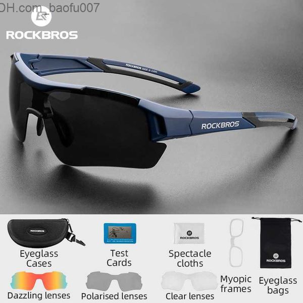 

sunglasses rockbros bicycle glasses men's sunglasses highway mtb bicycle polarization glasses outdoor sports 3 lens riding protective g, White;black