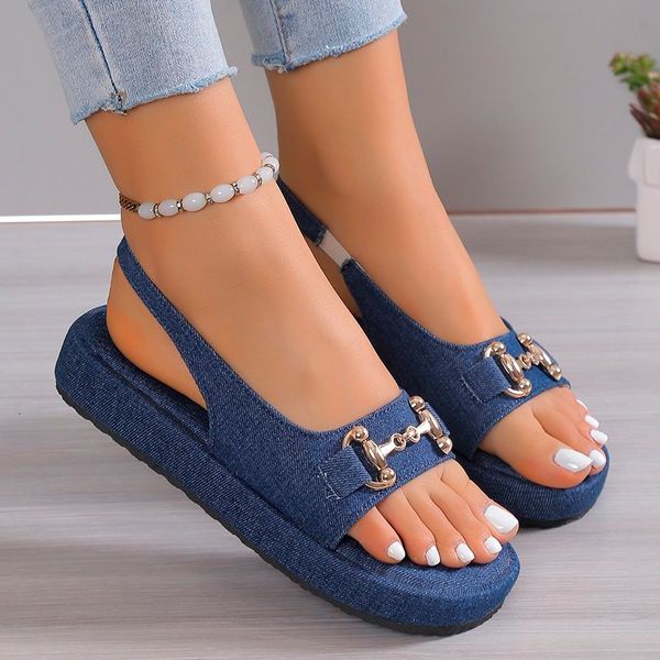 

sandals fashion luxury brand designer sandals women's shoes summer chain shoes women's sandals outdoor large casual shoes 35-43 23, Black