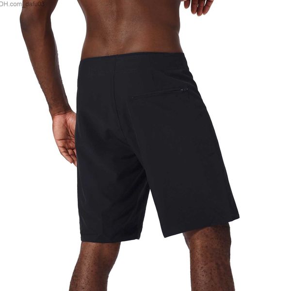 

men's shorts men's 4-way elastic board shorts new bermuda beachwear quick drying waterproof surf shorts brand beach surf shorts sw, White;black