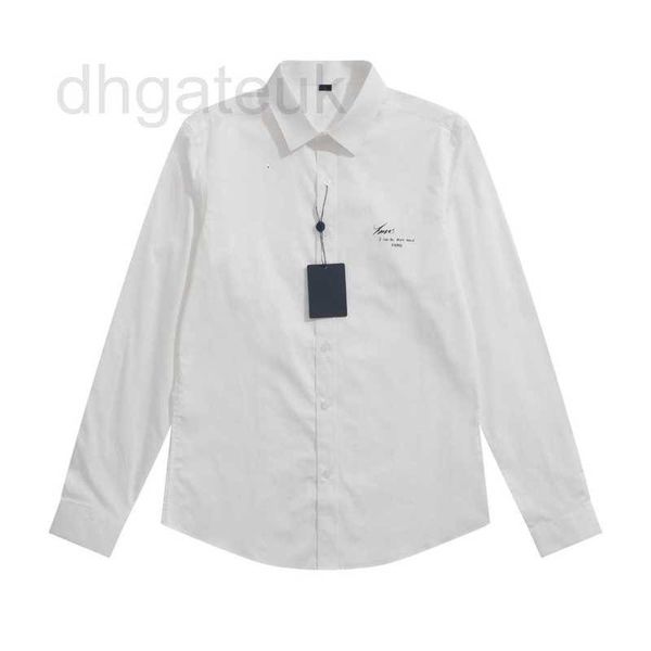 

men's dress shirts designer shirt oat quality embroidery long sleeve solid fit casual business standard size -3xl 6jj2, White;black