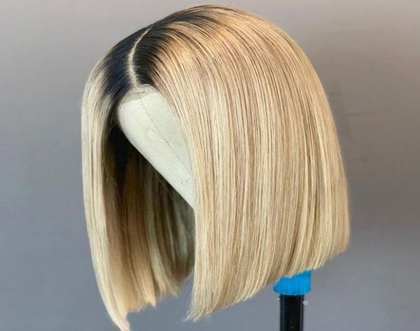 

bob lace front wigs full lace wigs 1b613 blonde color straight middle part pre plucked natural hairline for baby hair7626209, Black;brown