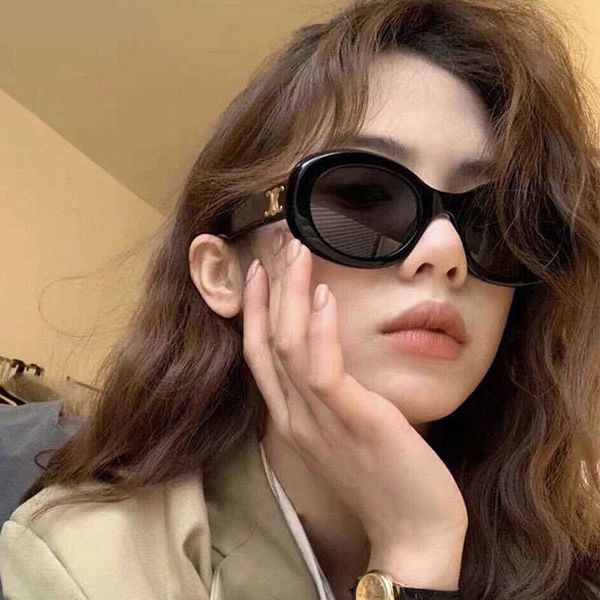 

mesh red oval men's sense ins sunshade sunglasses, White;black