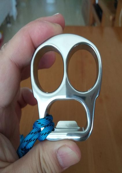 

stainless steel knuckle duster edc mirror polished key chain ring tactical outdoor selfundefineddefense tools set2942303