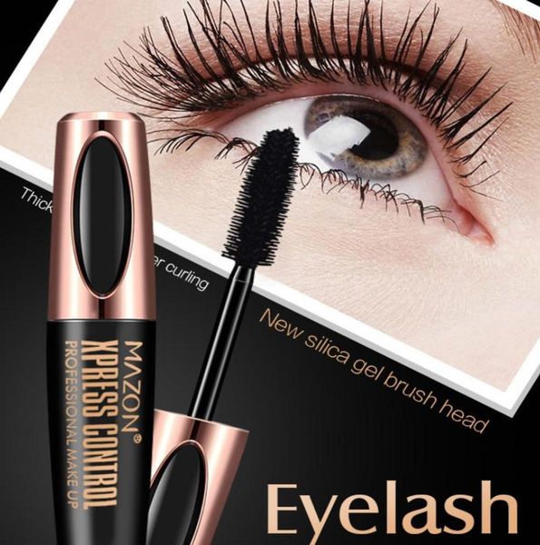

macfee 4d silk fiber eyelash makeup waterproof silicone brush head mascara lengthening thicker mascara ship1114457