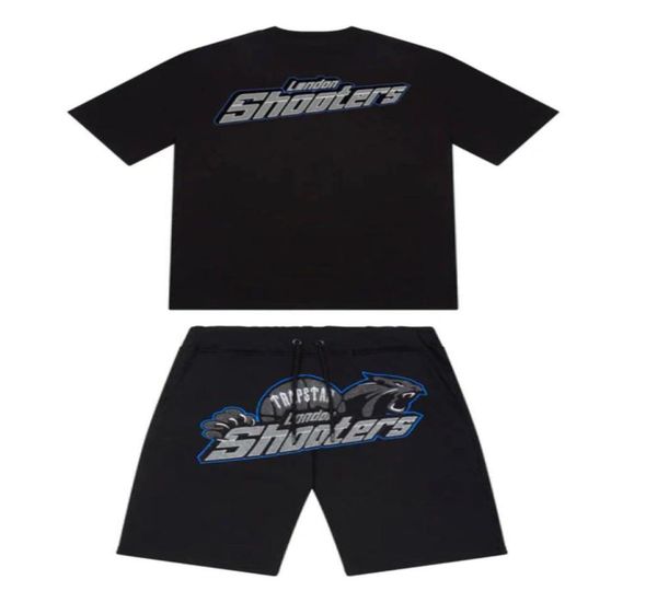 

men's t shirts cotton clothes short set summer men london shooters women embroidered bottom tracksuit clothing9527715, White;black