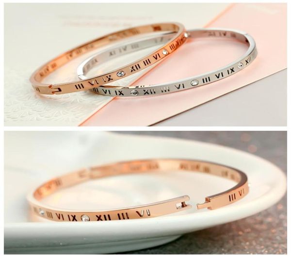 

2021 new style silver rose 18k gold 316l stainless steel screw bangle bracelet with screwdriver and original dust bag screws never6294793, Black