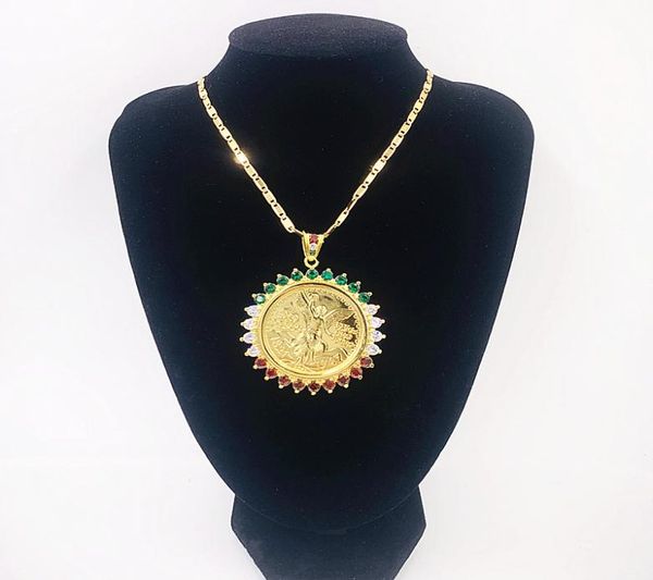 

fashion jewellry for men 14k gold plated pendants necklace mens chain pendant for necklaces jewelry keychain big pendants necklace4645621, Silver