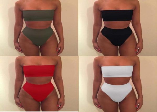 

piece 2020 bikini two solid split women039s swimsuit91687411610274, White;black