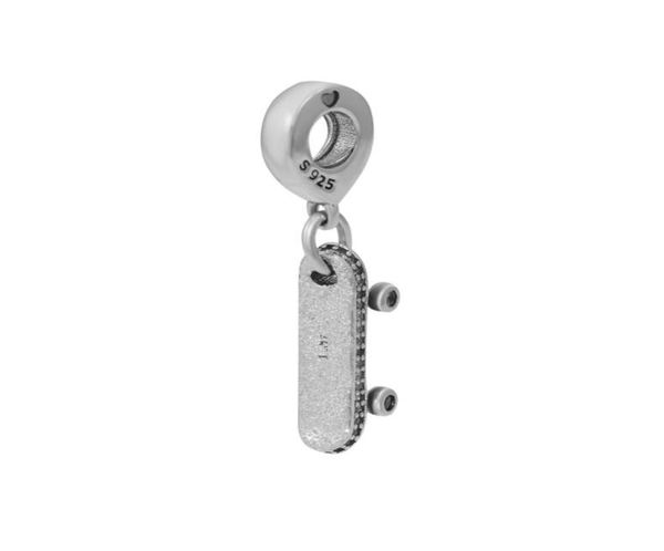 

fits european charms bracelets 2018 summer be skateboard charm beads 925 sterling silver charm diy jewelry for women making9999444, Bronze;silver