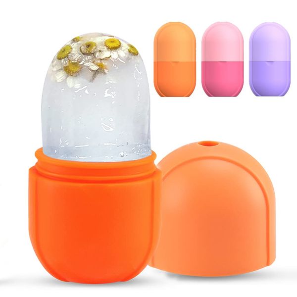 

mini ice cube face roller reusable silicone ice roller for face and eye brighten skin facial treatment shrink pores ice massager beauty skin