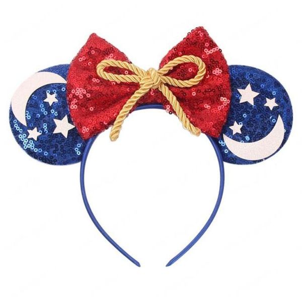 

2021 cute baby girls party hair accessory sequin mouse ear kids hair sticks fashion children cartoon headbands5645689, Slivery;white