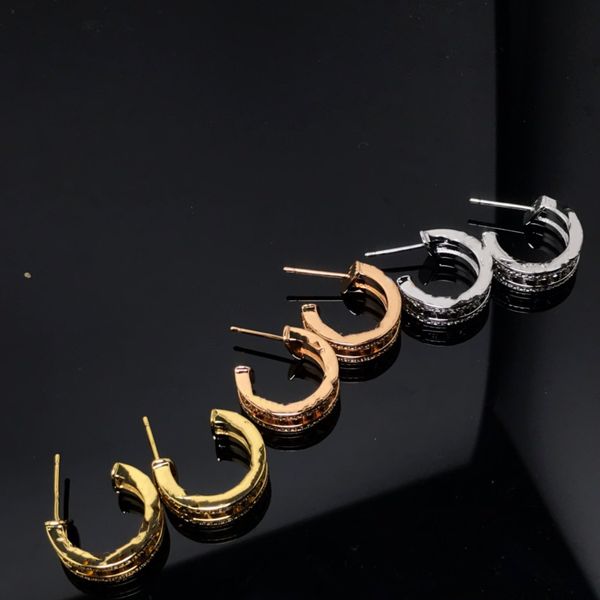 

designer women three color earrings little metal jewelry multiple styles, Silver