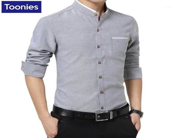 

whole new brand clothing mens dress shirts single breasted chemise homme long sleeve slim fit shirt men casual work office sh2886573, White;black