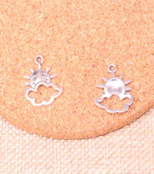 

142pcs charms sun cloud 2017mm antique making pendant fitvintage tibetan silverdiy handmade jewelry8179521, Bronze;silver