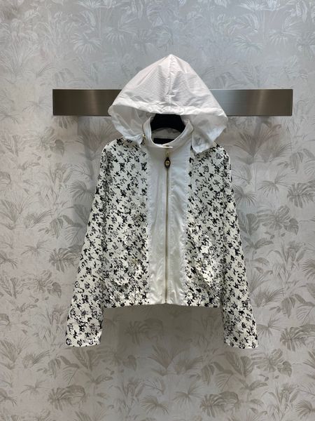 

fashion designer women's patchwork hooded jackets 2023 new autumn casual loose long sleeve coat for women outwear, Black;brown