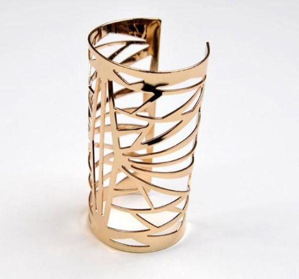 

punk jewelry cuff bracelets gold metal wide long bangle cuff jewelry cuff bangle for women xmas gifts57747633072877, Black