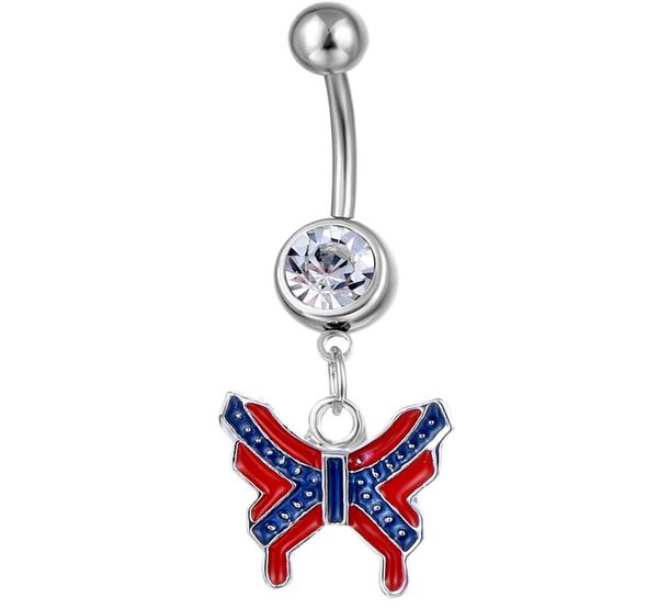 

d0509 belly navel button ring clear color01234567893988662, Silver