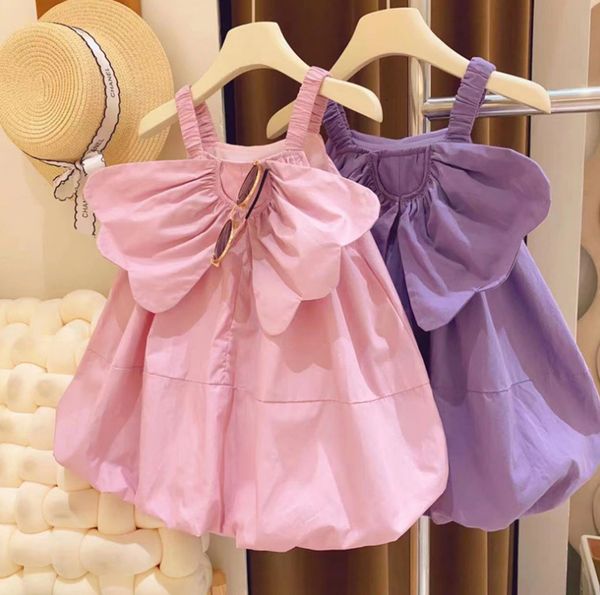

girl's dresses retail baby girls summer butterfly cute dress princess kids swee casual dress holiday 2-7 t 230714, Red;yellow