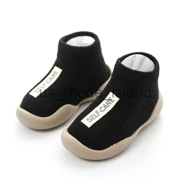 

athletic outdoor toddler shoes first shoes baby walkers new baby first walker kids soft rubber sole shoe black knit booties anti-slip x0714