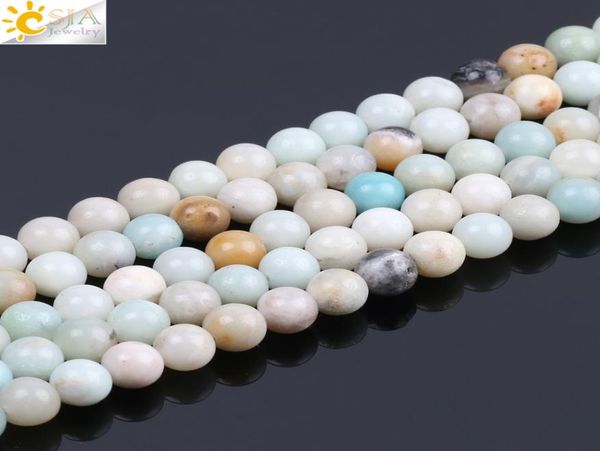

csja 2018 8mm round natural stone loose beads two hole multicolor amazonite bead for diy bracelet necklace jewelry making wholesa2857907, Black