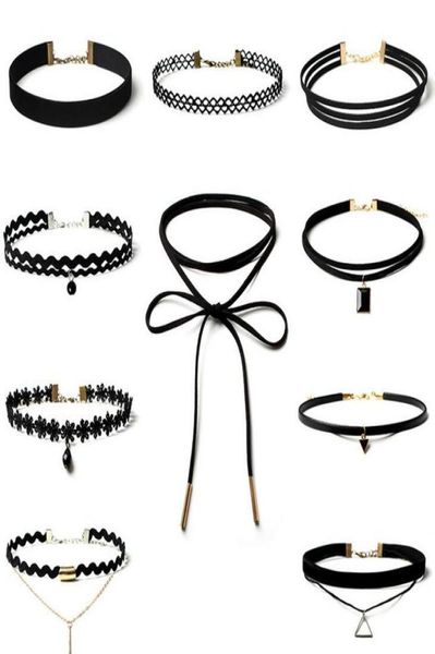 

gothic simple jewelry poruo false collar collar creative section wfn266 with chain mix order 20 pieces a lot1806972, Golden;silver