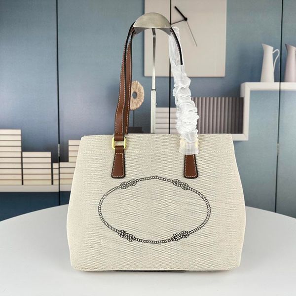 

canvas cowhide shopping bag women tote bag foldable handbag shoulder bag design pattern early autumn beach bag designer totes large capacity
