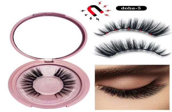

quality no glue magnetic eyelashes long lasting reusable extension eyelash comfortable magnetic eyeliner five piece make up set ma1856271