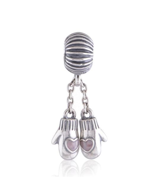 

genuine charms beads 925 sterling silver woollen mittens pendants fits original jewelry bracelets european style 791181en465770092, Bronze;silver