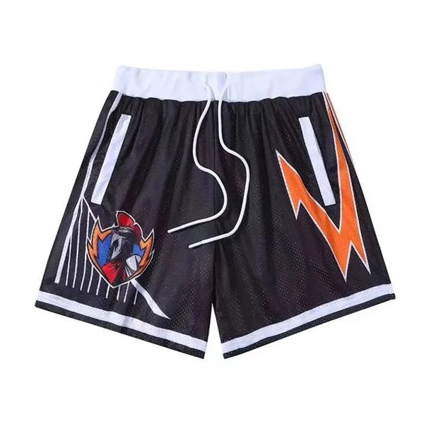 

new american basketball shorts nuggets jokic the same style loose but knee ball pants retro training nickel pants xxl, White;black
