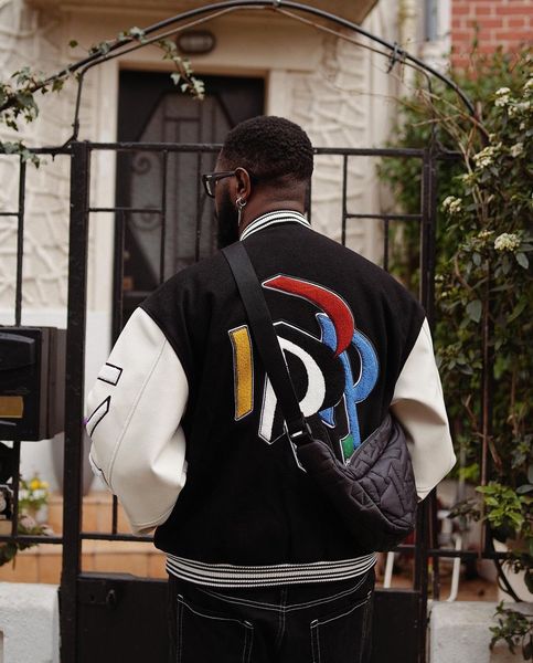 

designer jackets mens bomber men's preppy racing varsity jacke mens baseball hip hop harajuku letter patchwork leather streetwear men c, Black;brown